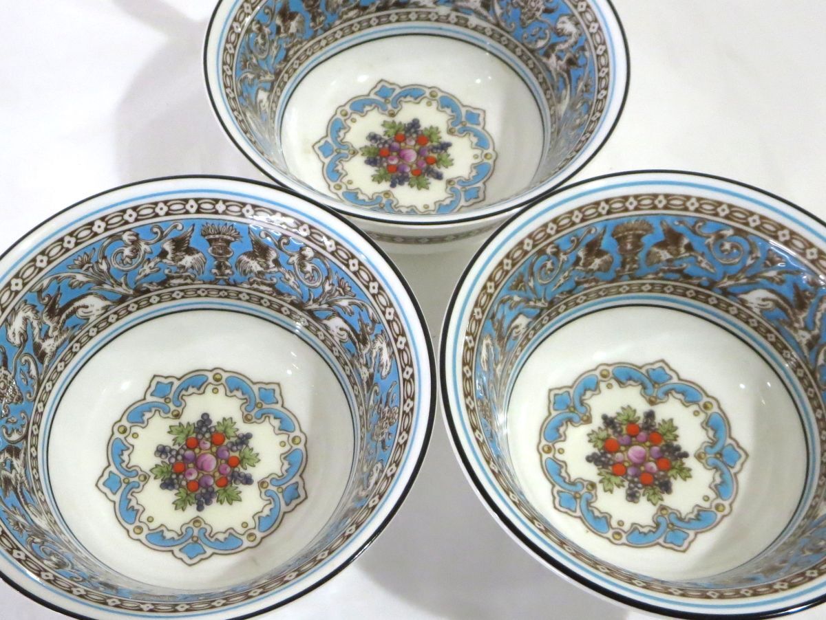 1000円スタート 食器 計23点 WEDGWOOD ウェッジウッド フロレンティーン ターコイズ カップ&ソーサー/プレート/ティーポット 他 □H60041 1000円スタート WEDGWOOD 食器 他 カップ&amp;ソーサー&frasl;プレート&frasl;ティーポット イエロー