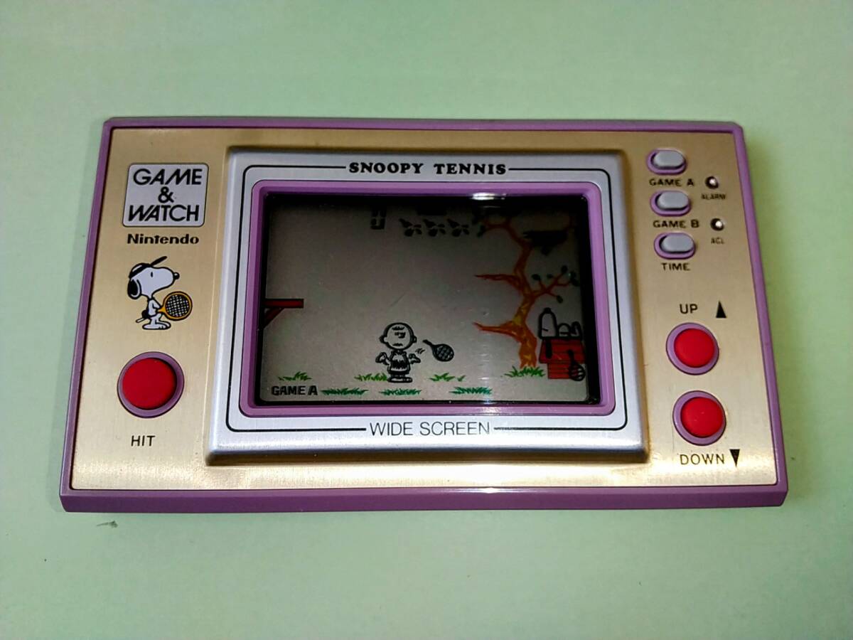 ゲームウォッチ GAME&WATCH スヌーピーテニス 動作確認済 - 通電確認済 