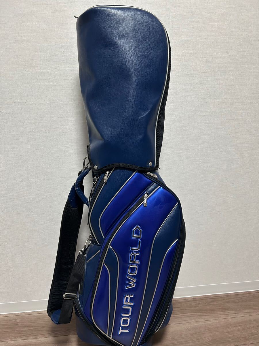 美品】本間ゴルフ TOUR WORLD CB-1610 キャディバッグ メンズ 9.5