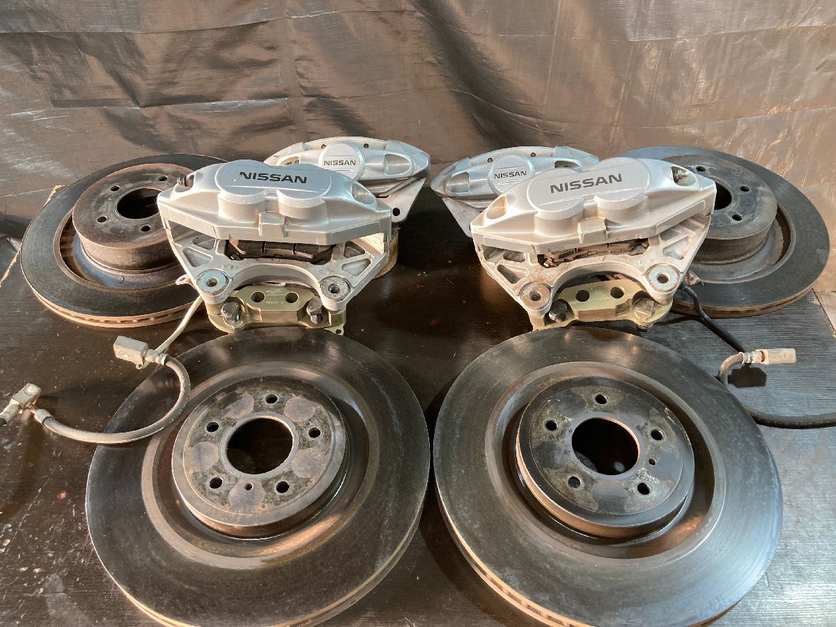 Z33 キャリパーブラケット Z33純正片押しキャリパーから370Z曙 