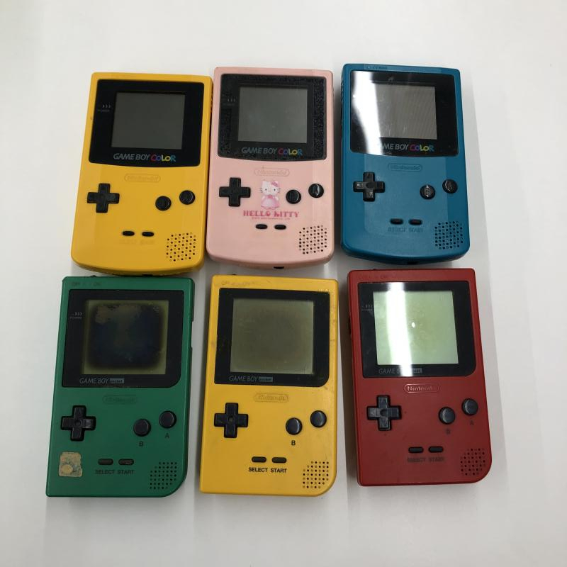 【中古】本体）ジャンク ゲームボーイカラー 3台＆ゲームボーイポケット 3台セット まとめ売り 動作不良品 動作保証無し ゲームボーイカラー ジャンク ゲーム 11台 3台他 ゲームボーイポケット(1台)、ゲームボーイカラー(2台