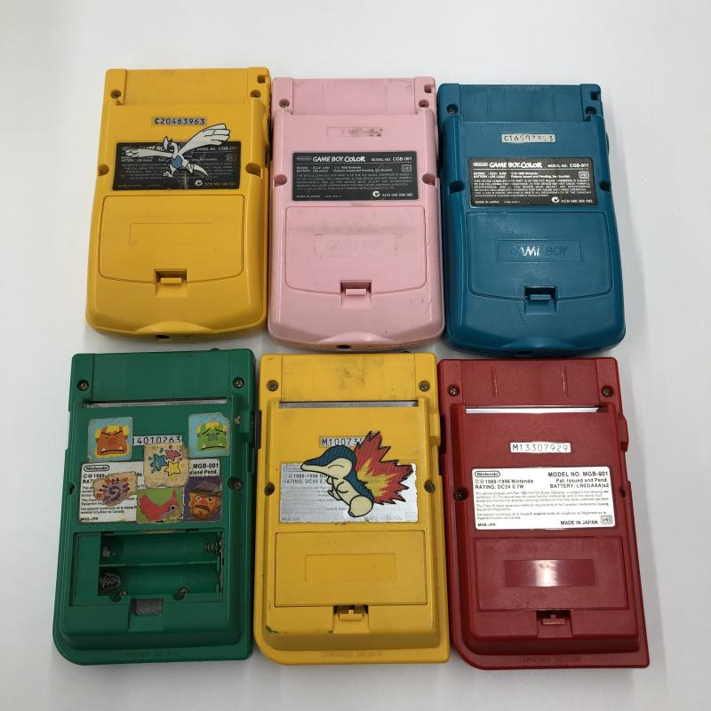 【中古】本体）ジャンク ゲームボーイカラー 3台＆ゲームボーイポケット 3台セット まとめ売り 動作不良品 動作保証無し ゲームボーイカラー ジャンク ゲーム 11台 3台他 ゲームボーイポケット(1台)、ゲームボーイカラー(2台