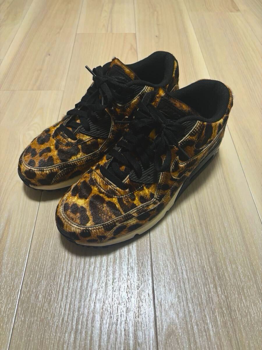 NIKE ナイキ AIR MAX 90 エアマックス90 ID Leopard 27.5cm US9.5 レオパード 豹柄 ハラコ アニマル サファリ