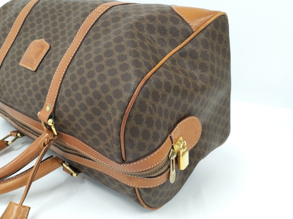 ○セリーヌ CELINE ボストンバッグ マカダム ブラウン[Jコレ]A10TA551