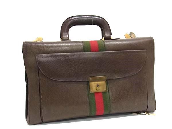 1円 GUCCI グッチ オールドグッチ ヴィンテージ シェリーライン レザー