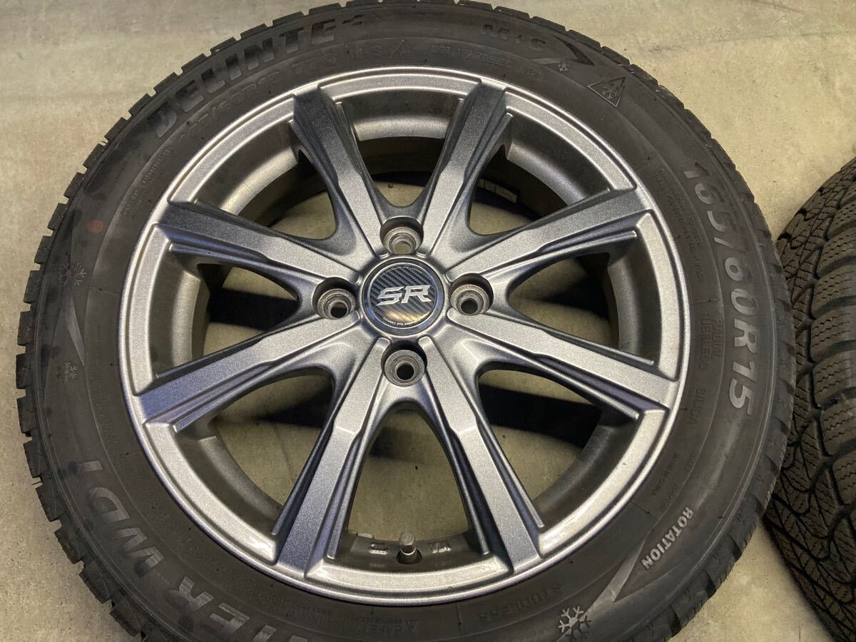 スタッドレス 165/60 R15 15インチ 4.5J +45 PCD100