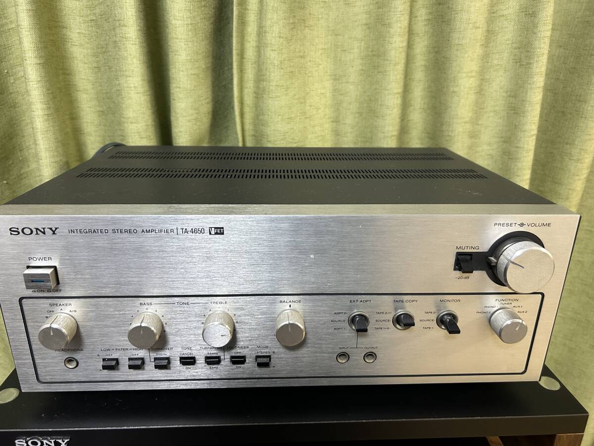 SONY ソニー TA-4650 ビンテージ アンプ VFET 70年代 難あり ジャンク