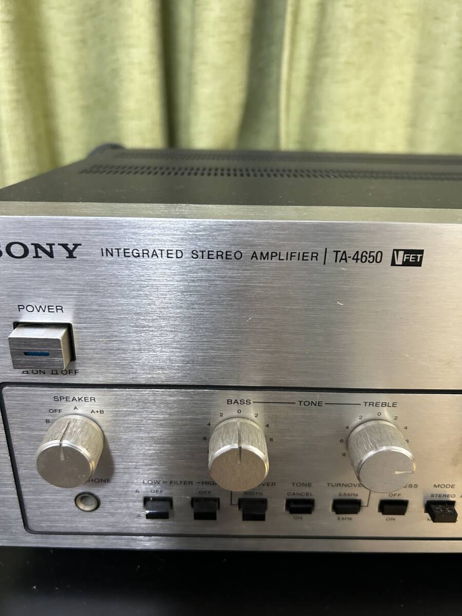 SONY ソニー TA-4650 ビンテージ アンプ VFET 70年代 難あり ジャンク