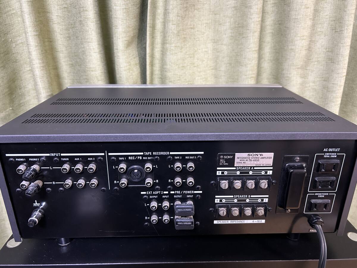 【完動品】極美品 SONY TA-4650 プリメインアンプ SONY ソニー TA-4650 ビンテージ アンプ VFET 70年代 難あり ジャンク