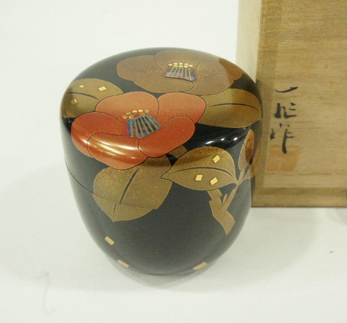 一后一兆 2026年最新Yahoo!オークション 蒔絵 『椿 棗』 ｜骨董品買取