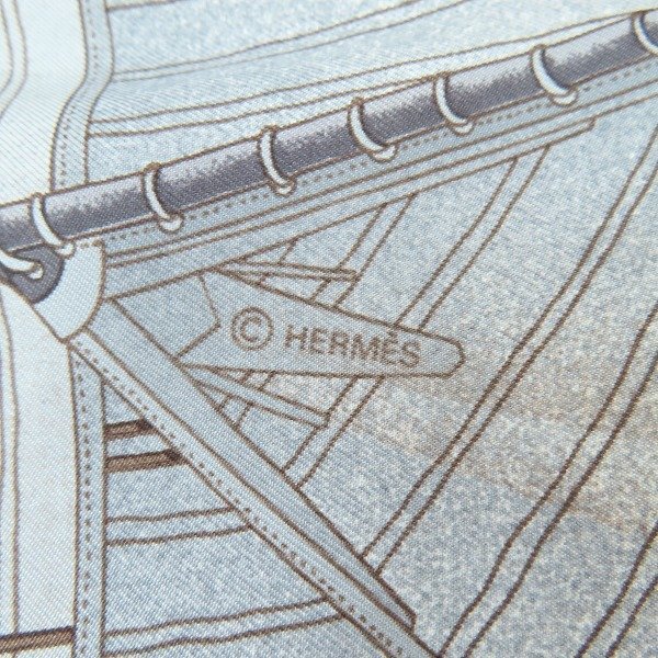 HERMES/エルメス カレ90 VENT PORTANT2 追い風 シルク スカーフ