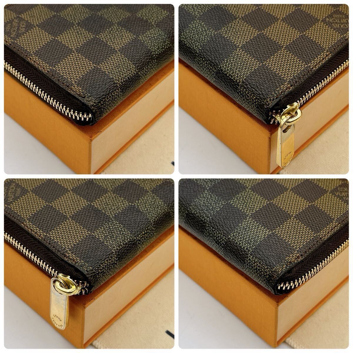 3804【正規品】LOUIS VUITTON ルイヴィトン ダミエ ジッピーウォレット