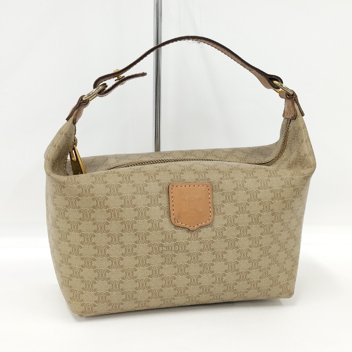 セリーヌ CELINE ハンドバッグ マカダム ベージュ Jコレ A18TA565 