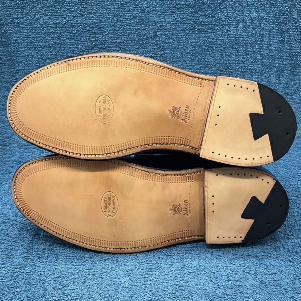 即決★ALDEN 美品 定価18.9万 1339★27cm チャッカブーツ オールデン メンズ 9D 赤茶 バーガンディ #8 本革 コードバン バリーラスト