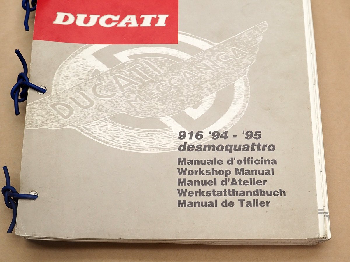 DUCATI916 desmoquattro オーナーズマニュアル etc 5冊 DUCATI916 desmoquattro オーナーズマニュアル etc 5冊 ドゥカティ