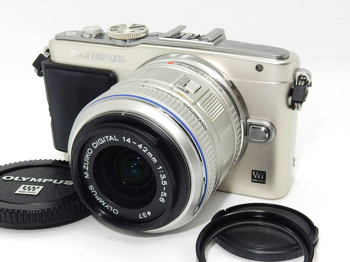 ☆美品☆ OLYMPUS オリンパス E-PL5 ボディ M.ZUIKO DIGITAL 14-42mm 