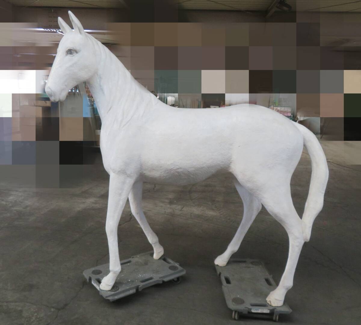  I-462 来店 引き取り限定 白馬 オブジェ 高さ約1720㎜ 比較的軽量 置物 馬 品(置物)｜売買されたオークション情報、yahooの商品情報をアーカイブ公開 - オークファン その他