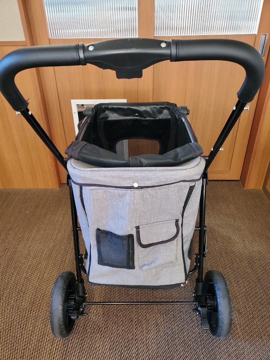 MEGANEKO ペットカート 犬 大型犬用 耐荷重50kg 前輪360°回転 後輪