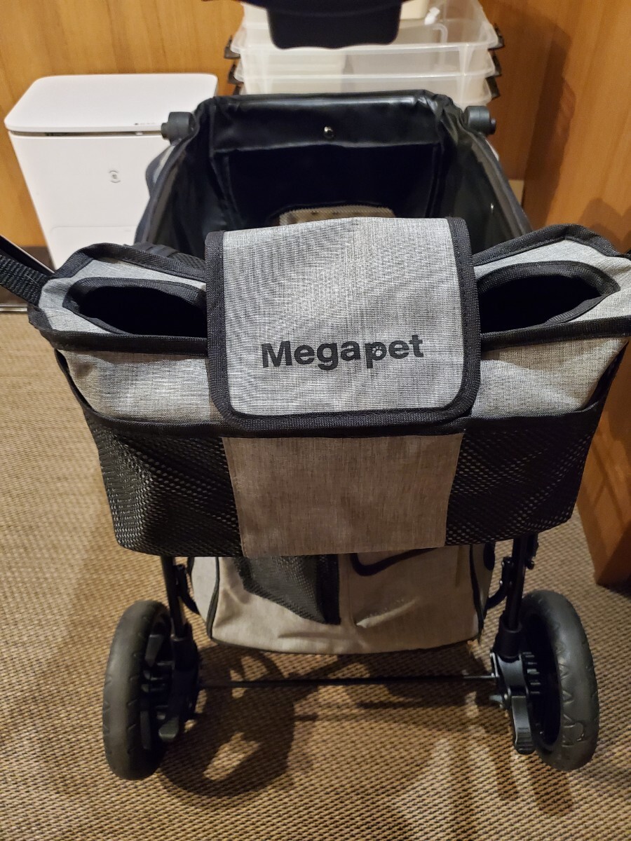MEGANEKO ペットカート 犬 大型犬用 耐荷重50kg 前輪360°回転 後輪