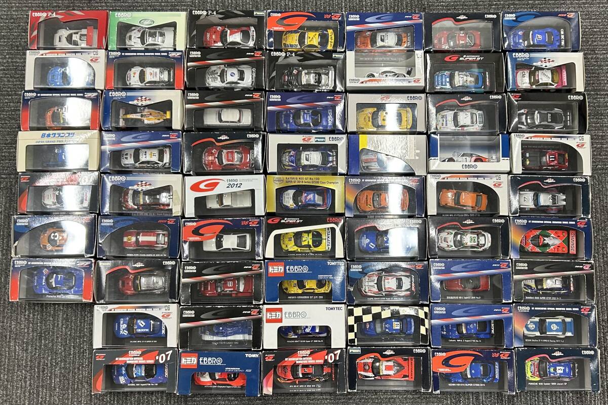 ●　【1.16安】　EBBRO　エブロ　ミニカー　トミカ　SUPER GT SERIES　P-4　レーシングカー　スポーツカー　など　61点　おまとめ_1