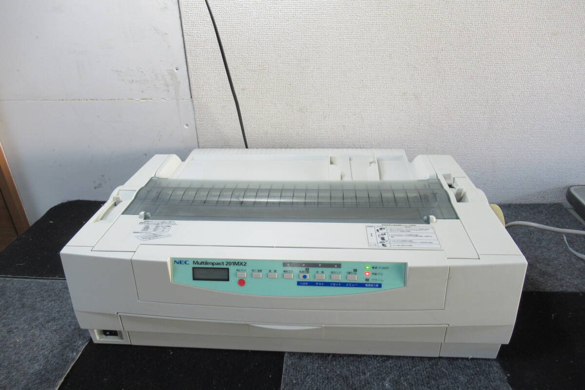 美品) NEC MultiImpact 201MX2 PR-D201MX2ドットプリンター 複写伝票に