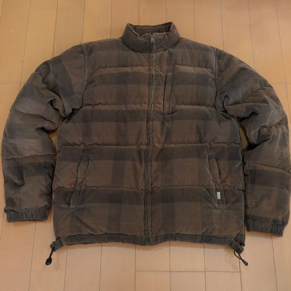 ステューシーSTUSSY90s～/ダウンジャケット/サイズM/コーデュロイ/BRW/OLD/古着