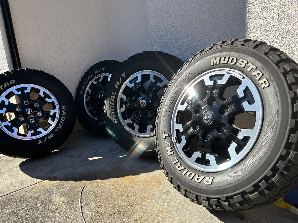 キャラバン NV350 純正ホイール タイヤ セット 日産 ブラックギア オフ 