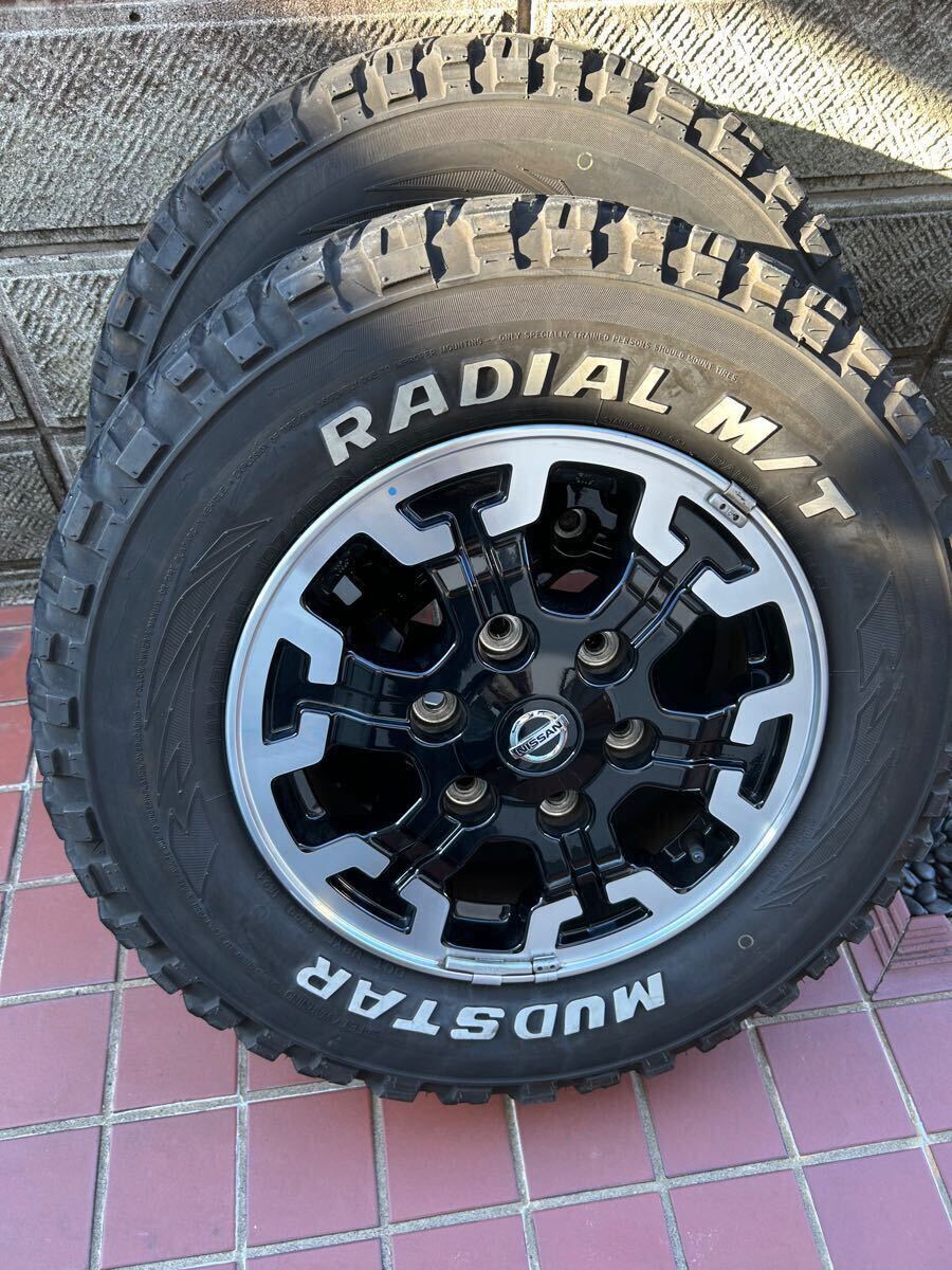 キャラバン NV350 純正ホイール タイヤ セット 日産 ブラックギア オフ