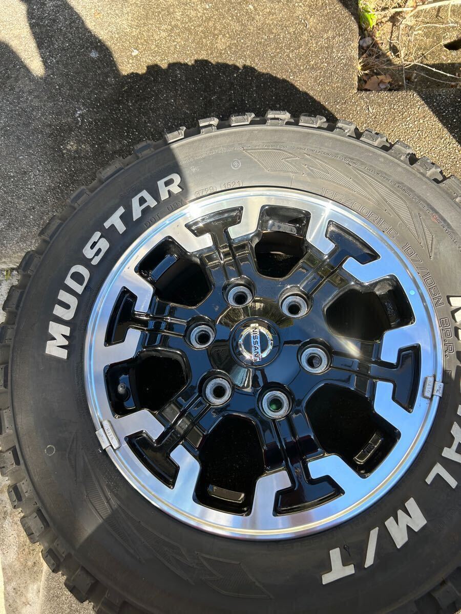 キャラバン NV350 純正ホイール タイヤ セット 日産 ブラックギア オフ 