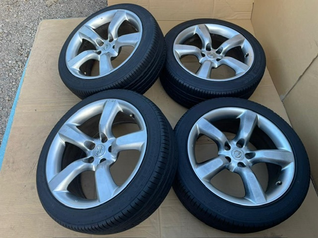 ホイール付タイヤ4本セット)) フェアレディZ Z33 純正アルミホイール