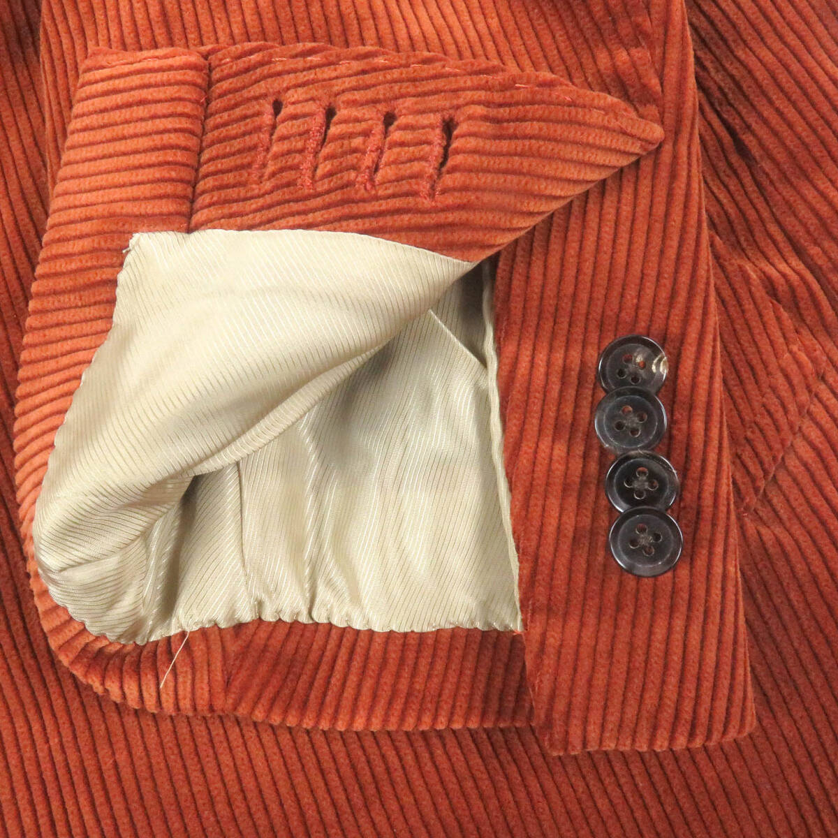 極美品□RING JACKET リングヂャケット HOLLAND&SHERRY社生地 細畝 