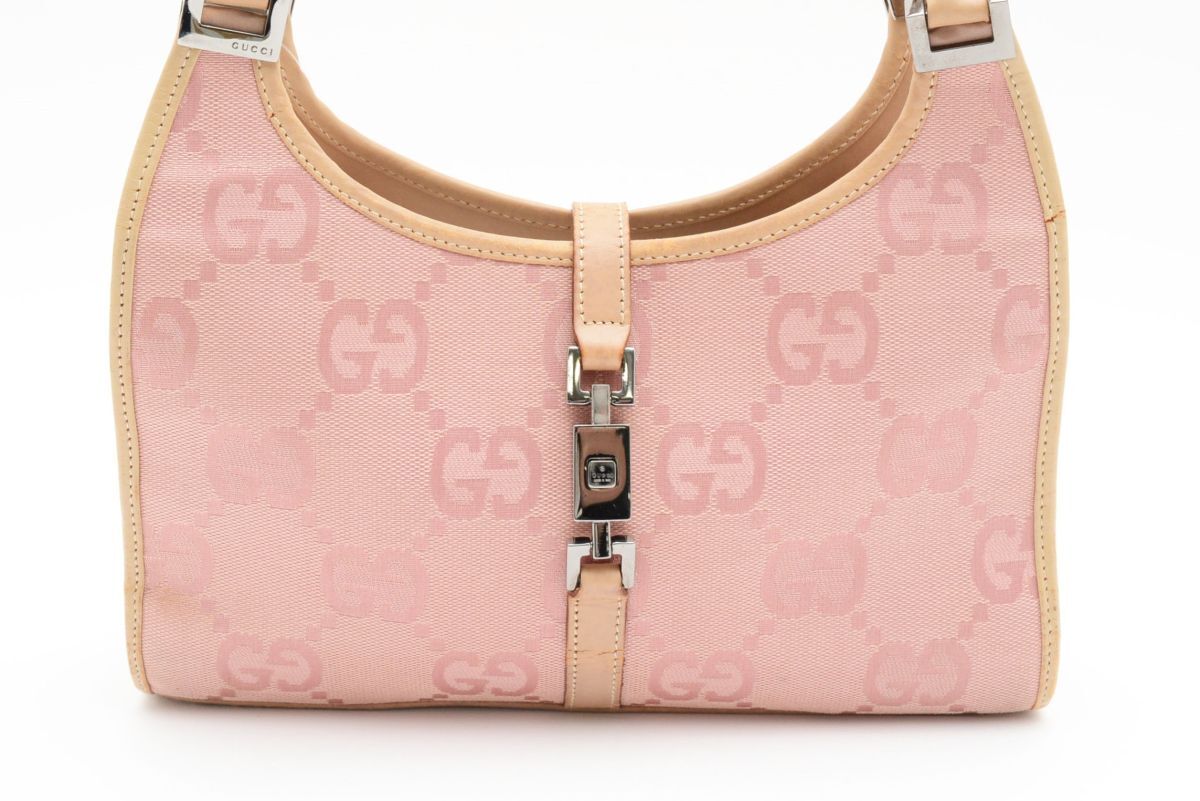 希少☆GUCCI⁄グッチ⁄ジャッキー⁄GGキャンバスレザー⁄ワン