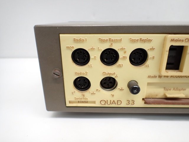 QUAD 33 クォード プリアンプ コントロールアンプ ジャンク品 ∩ 71161
