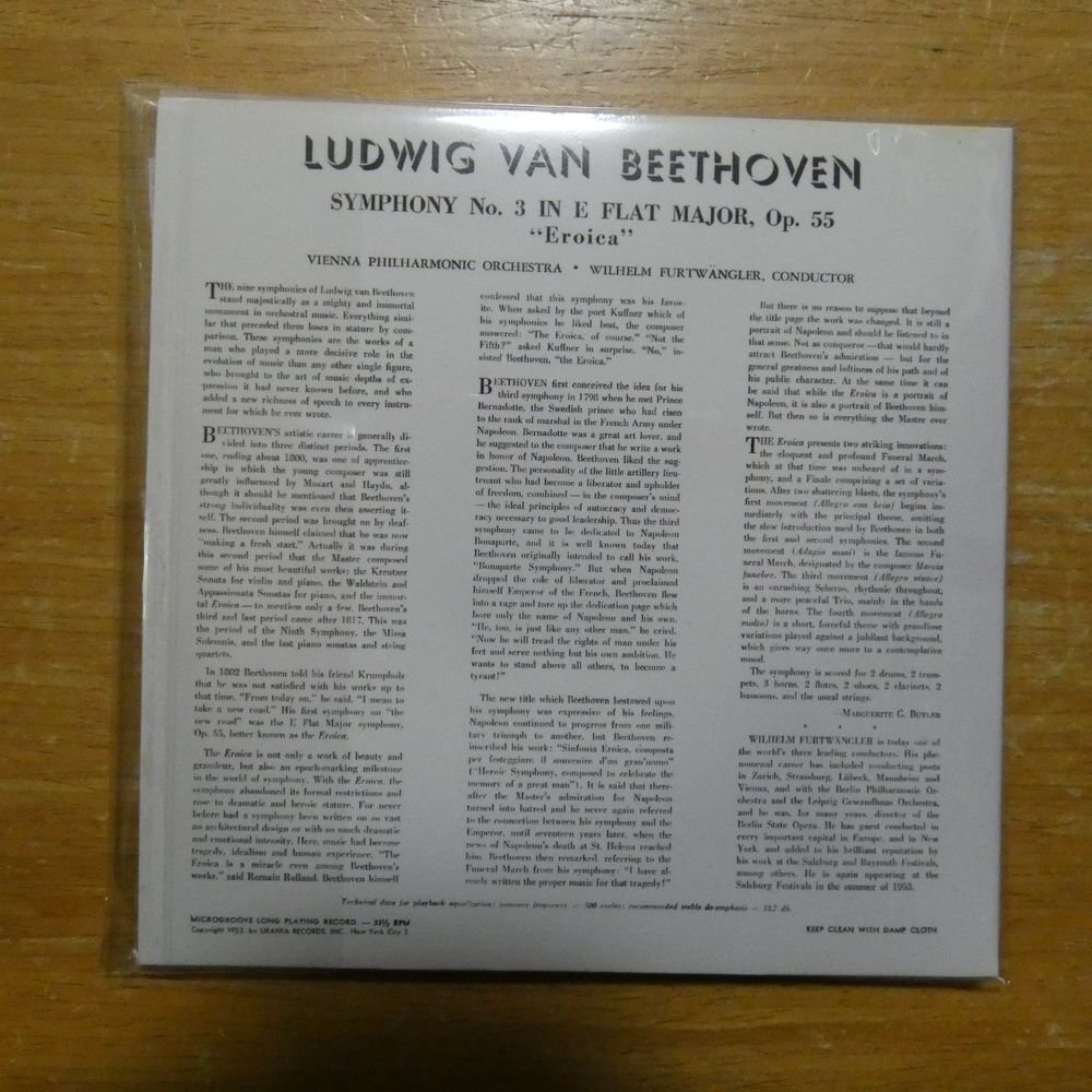41127689;【CD】フルトヴェングラー / ベートーヴェン:交響曲第3番「英雄」(紙ジャケット仕様)(DCCA0031)_2