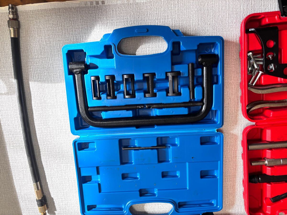 バルブステムシール交換ツール/バルブスプリングコンプレッサー/バルブタイミングツールセットR56ミニクーパーSに適合のエアーホース付き！_3