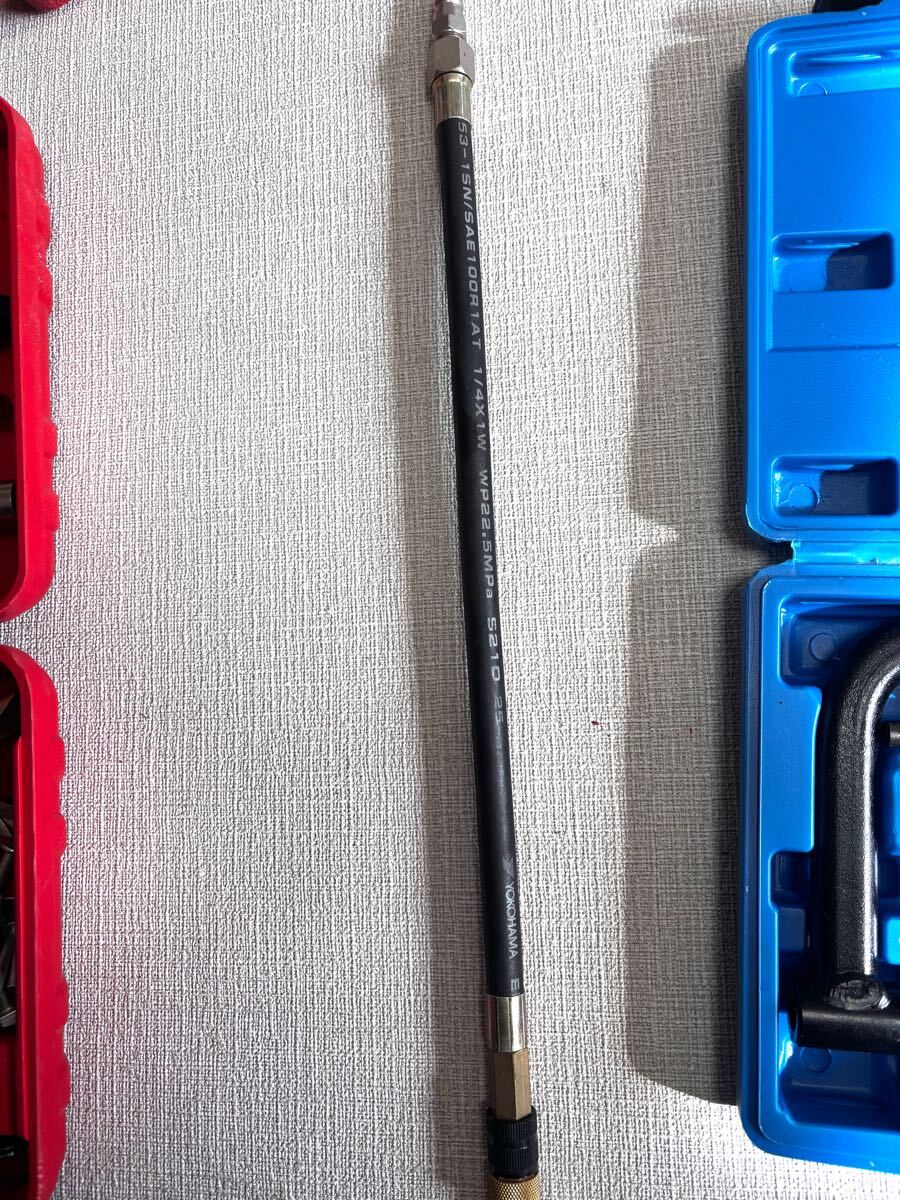 バルブステムシール交換ツール/バルブスプリングコンプレッサー/バルブタイミングツールセットR56ミニクーパーSに適合のエアーホース付き！_6