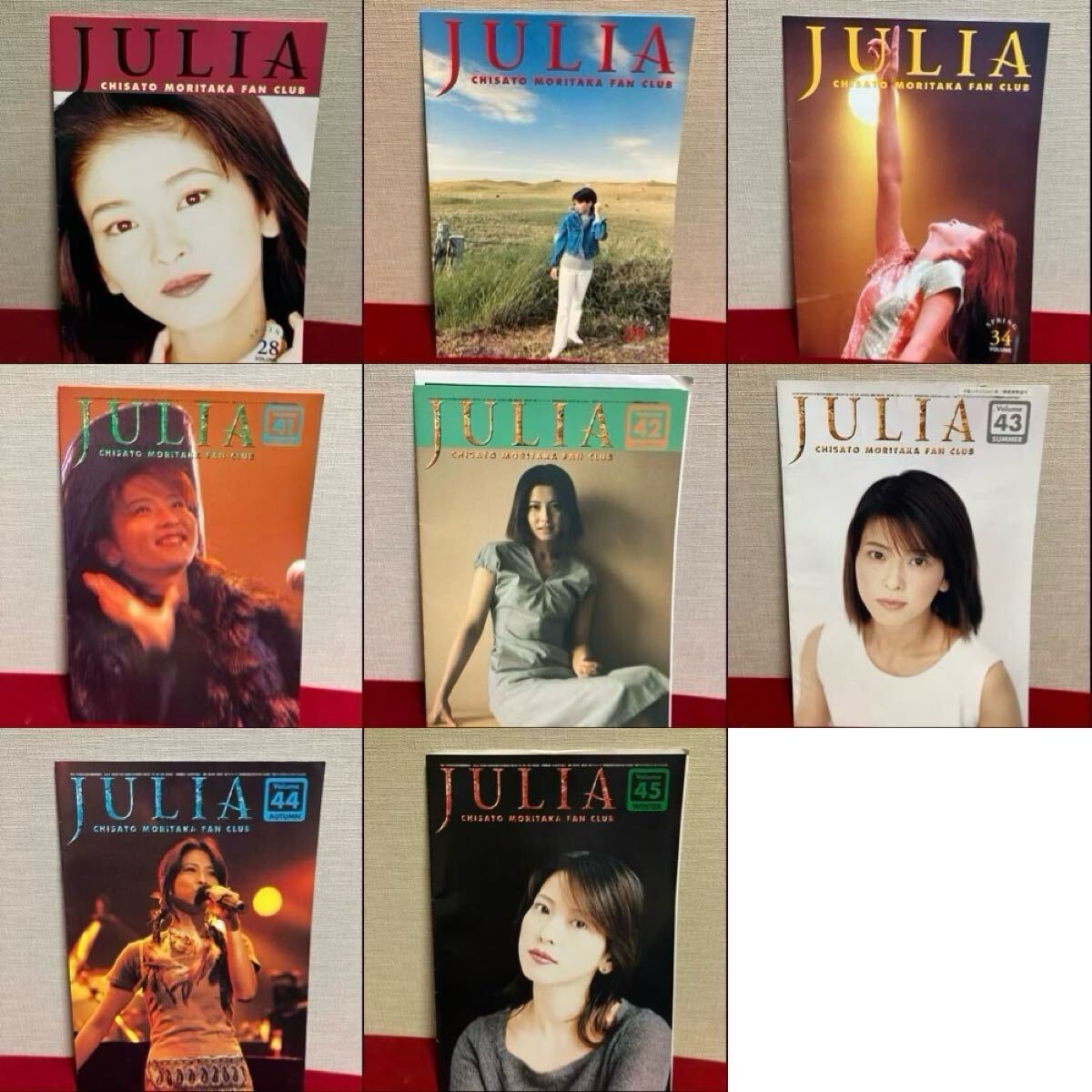 森高千里 会報誌 ジュリア VOL.16 VOL.20〜29 VOL.34 VOL.41〜45 写真 古今東西シール マンスリーワンワン VOL.21 30 33 35 37 38 まとめて_3
