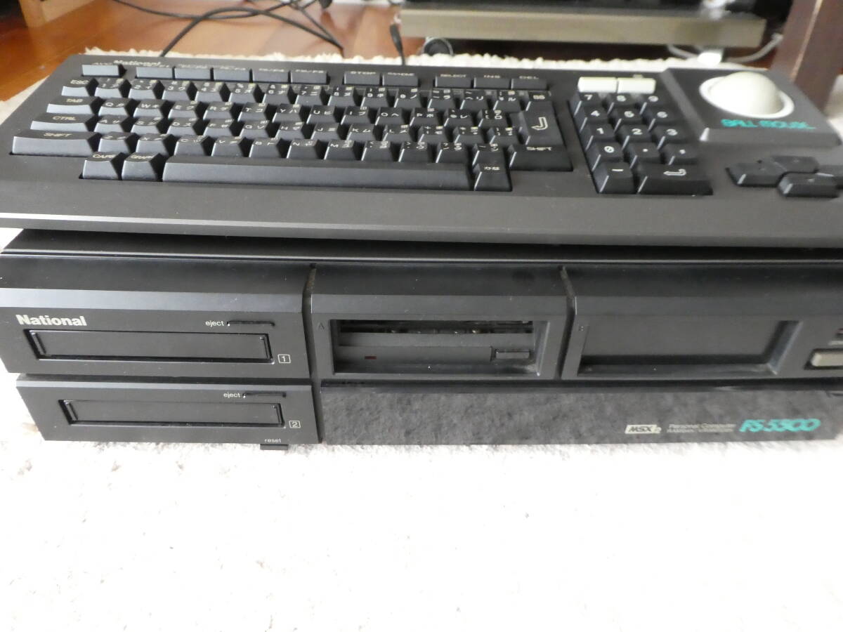 National MSX2 FS5500 F1　ビデオグラフィックス、ワープロ、RGBケーブル付属_2