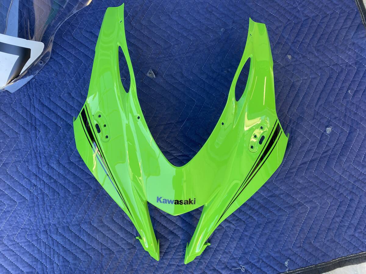 カワサキ　ZX10RR 2018 フロントカウル　才谷屋フロントカウルカバー　プーチ（Puig）スクリーン　セット_4