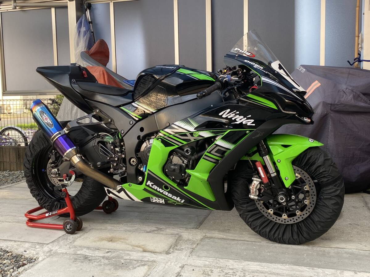 カワサキ　ZX10RR 2018 フロントカウル　才谷屋フロントカウルカバー　プーチ（Puig）スクリーン　セット_8