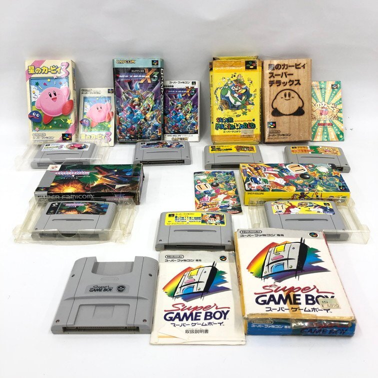 スーパーファミコン ソフト まとめ 星のカービィ ボンバーマン ほか