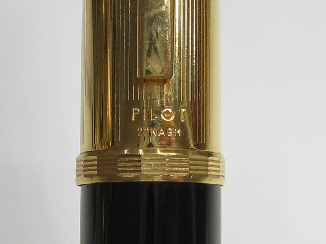 ★1円スタート パイロット PILOT ツイスト式 万年筆 黒 ゴールド 筆記未確認【中古】｛BH2448｝ パイロット PILOT 万年筆 アンティーク コレクション 1000円スタート