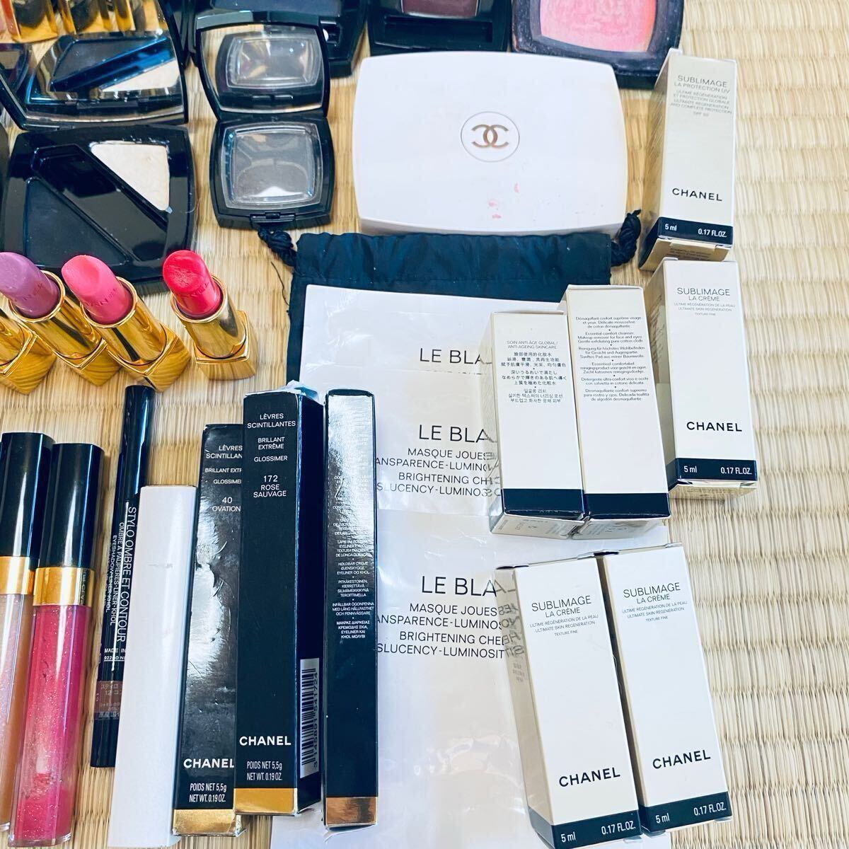 CHANEL コスメ まとめ売り アイシャドウ リップ 他 化粧品 コスメ まとめ CHANELのみ59点 アイシャドウ シャネル リップ