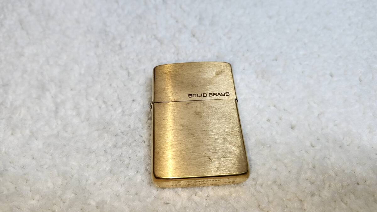 ソリッドブラス ZIPPO SOLID BRASS ダブルイヤー ジッポ ダブルイヤー 