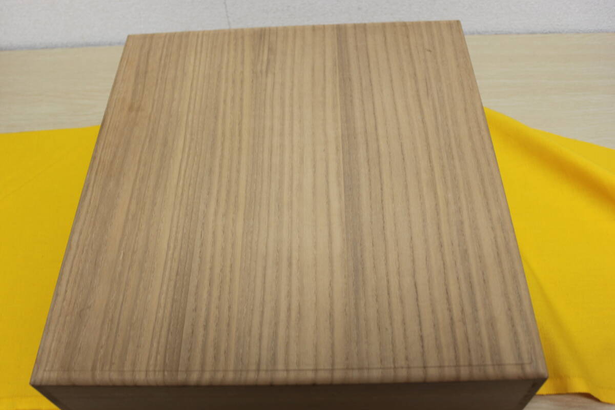 〇中古品 保管品 詳細不明 本榧？ ほんかや？ 碁盤 将棋盤 桐献上箱 