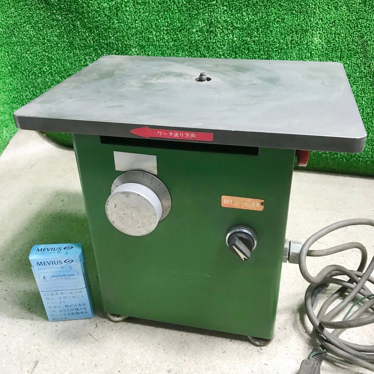 依飯n762 ホクセイ ■ナライ式 面取り機『BTC-300D』面取機 タッチ・カッター テーブル寸法約(30×22cm)