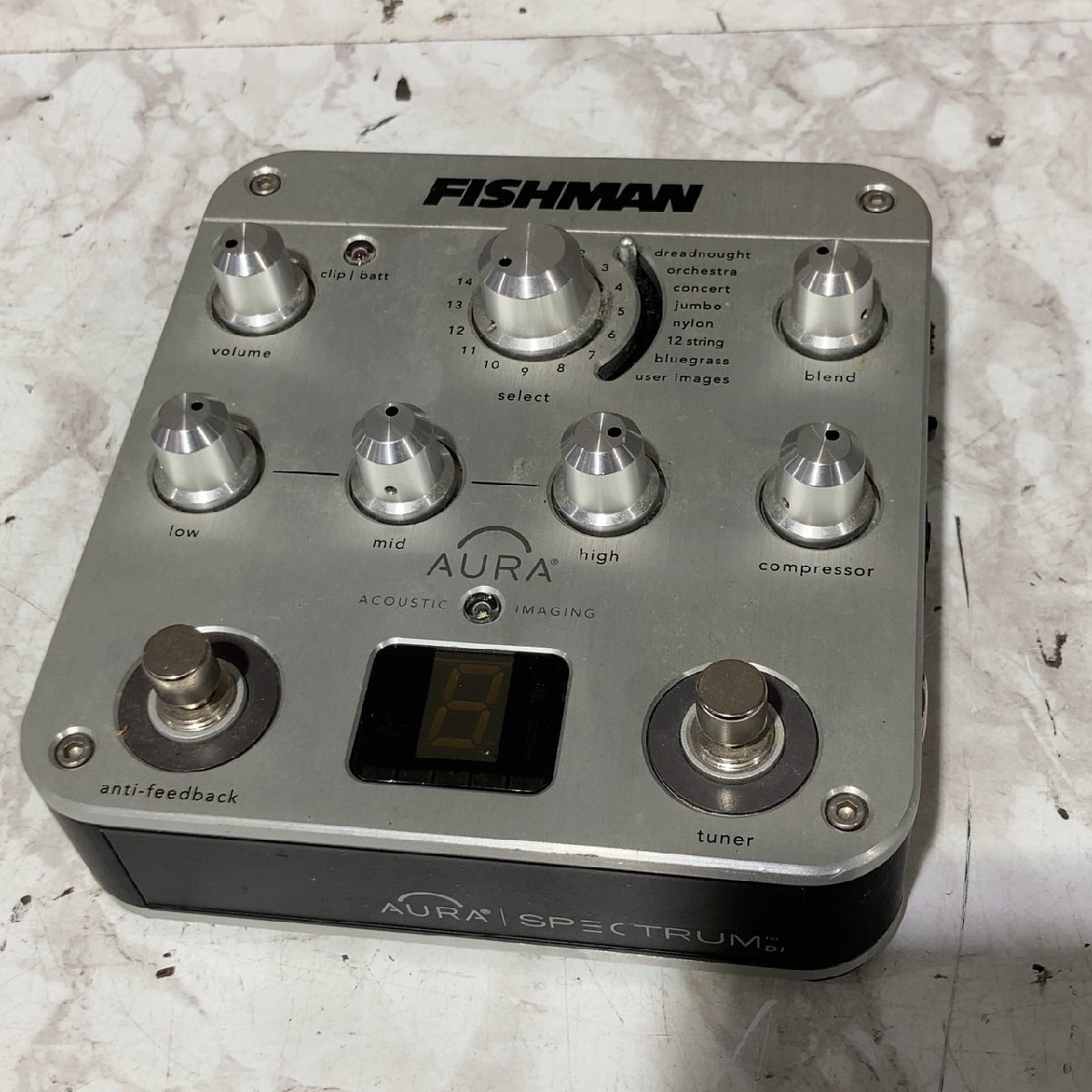 C】 FISHMAN Aura Spectrum DI Preamp アコースティック プリアンプ