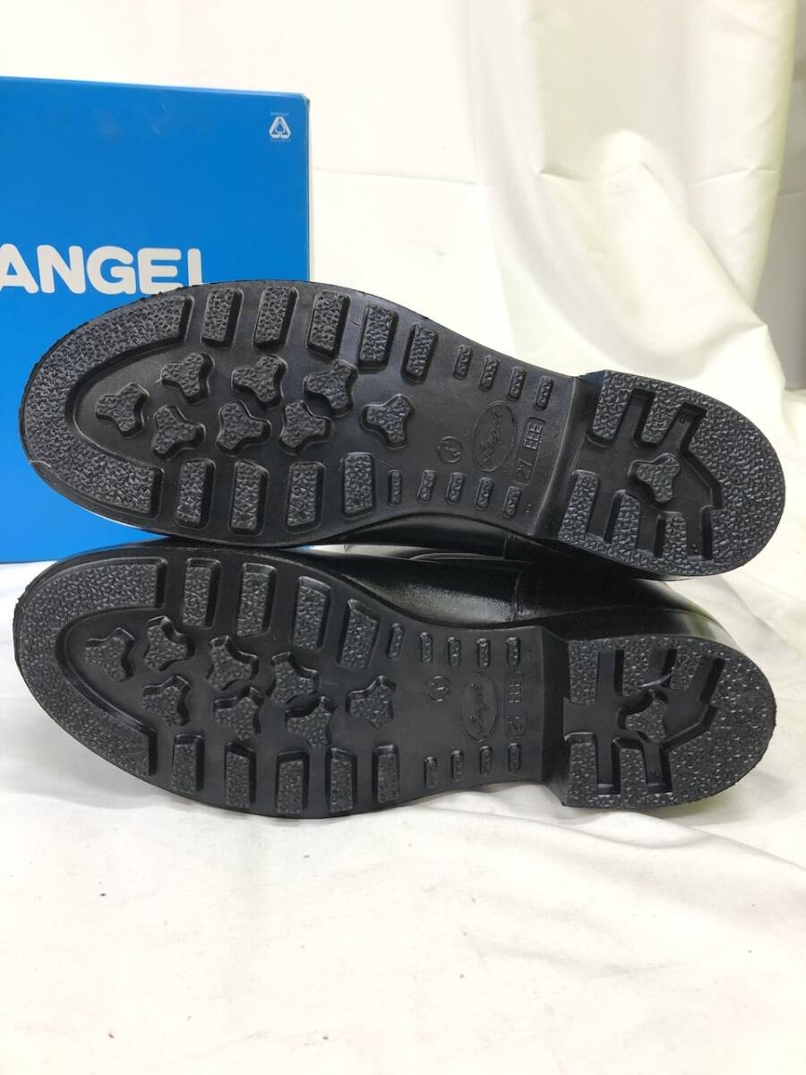 新品 未使用 ANGEL エンゼル 安全靴 革製 作業靴 S311 半長靴 27cm EEE