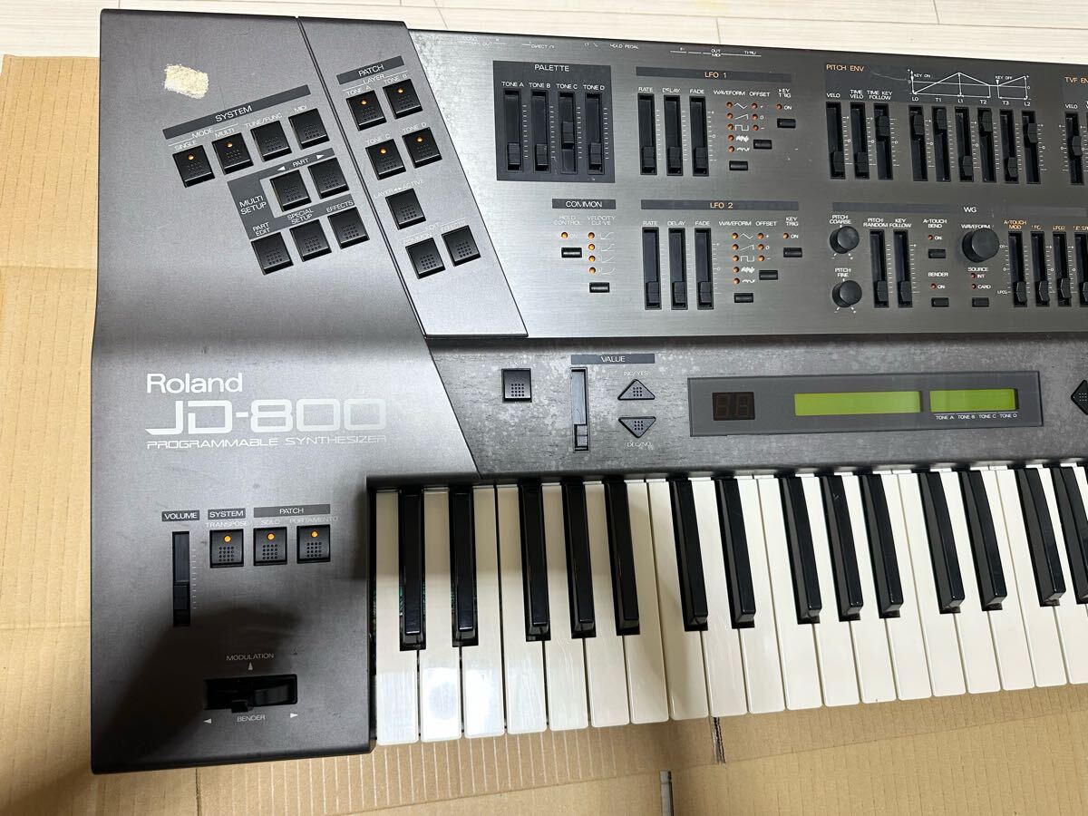 Roland JD-800 シンセサイザー 【動作確認済】 Roland JD-800 ローランド シンセサイザー ○現状品※通電動作未確認