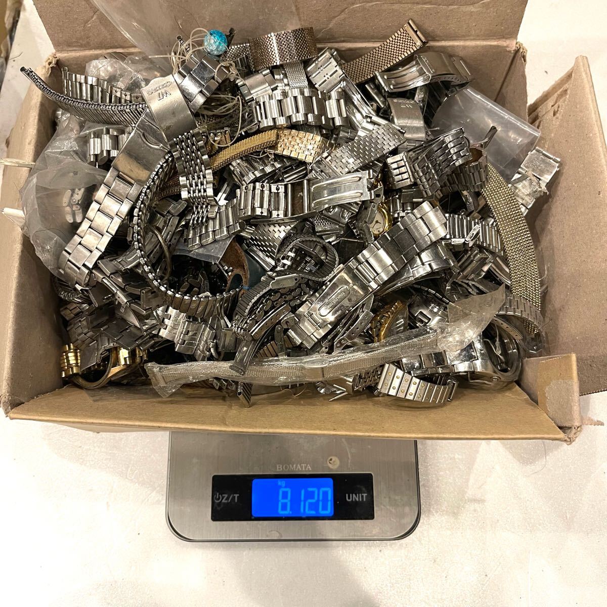 1円から 腕時計 懐中時計 ジャンクパーツ 約8kg 文字盤 ブレス 機械 